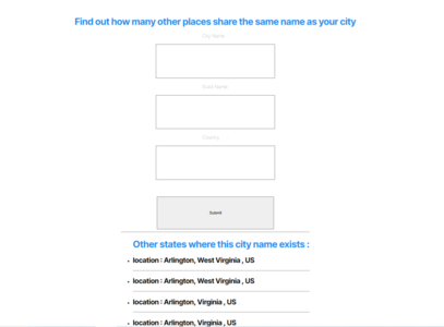 Image cities Webpage